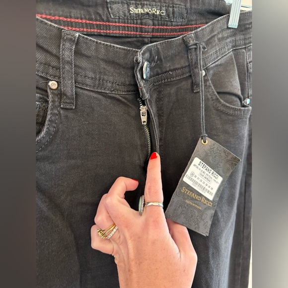 Stefano Ricci Black Slim Straight Jeans - Picture 4 of 9